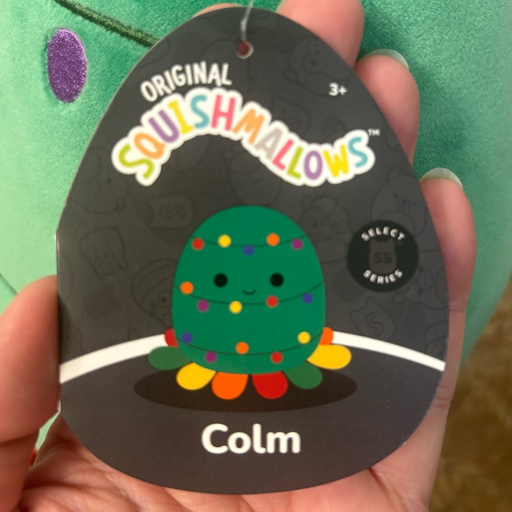 NWT 2023 Holiday Squishmallow 12” Colm the Christmas Lighted Octopus - Picture 2 of 5
